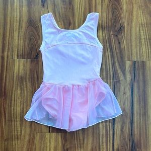 Cute pink ballet uniform 8 to 10 years old for girls 100% nylon